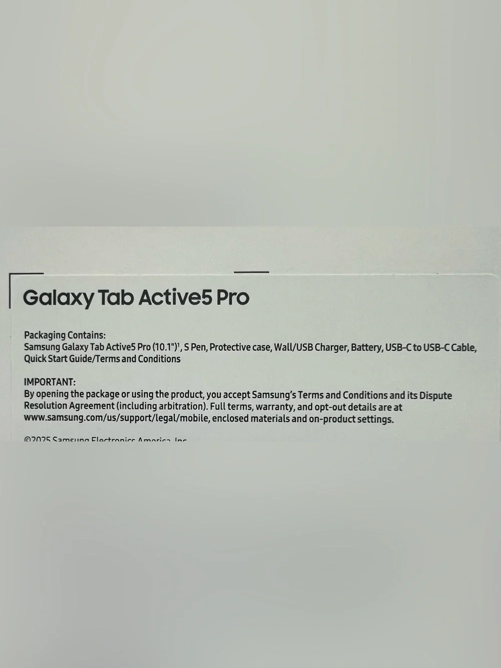 Samsung Galaxy Tab Active5 Pro 10.1 128GB Sealed Brand New